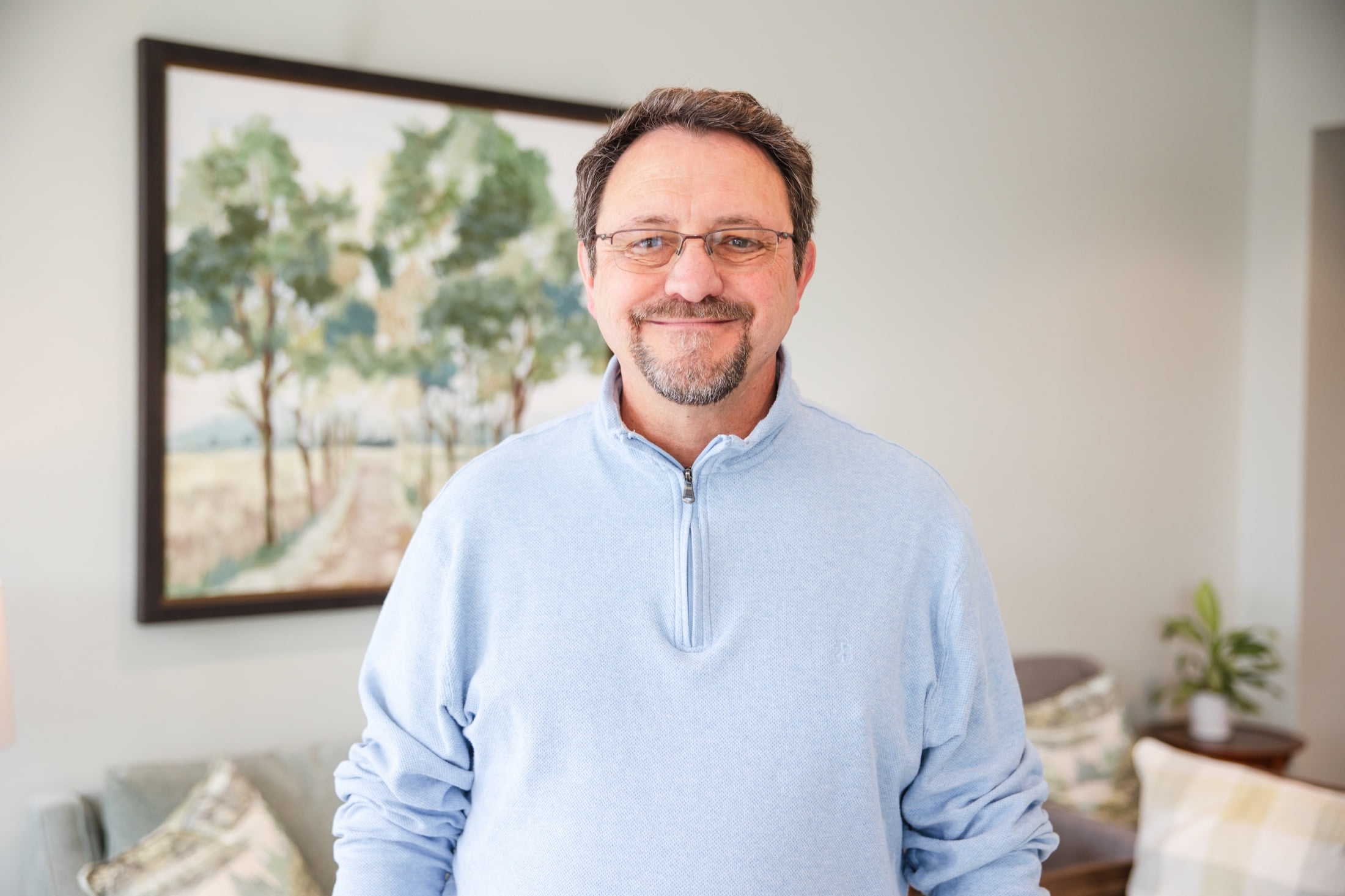Bret Legg in his Augusta counseling office
